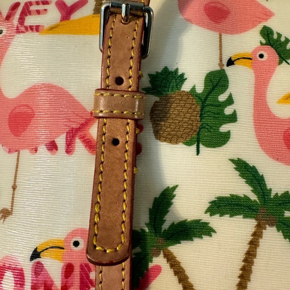 *RARE* Dooney & Bourke Flamingo 🦩    Large East West Tote - Picture 6 of 16